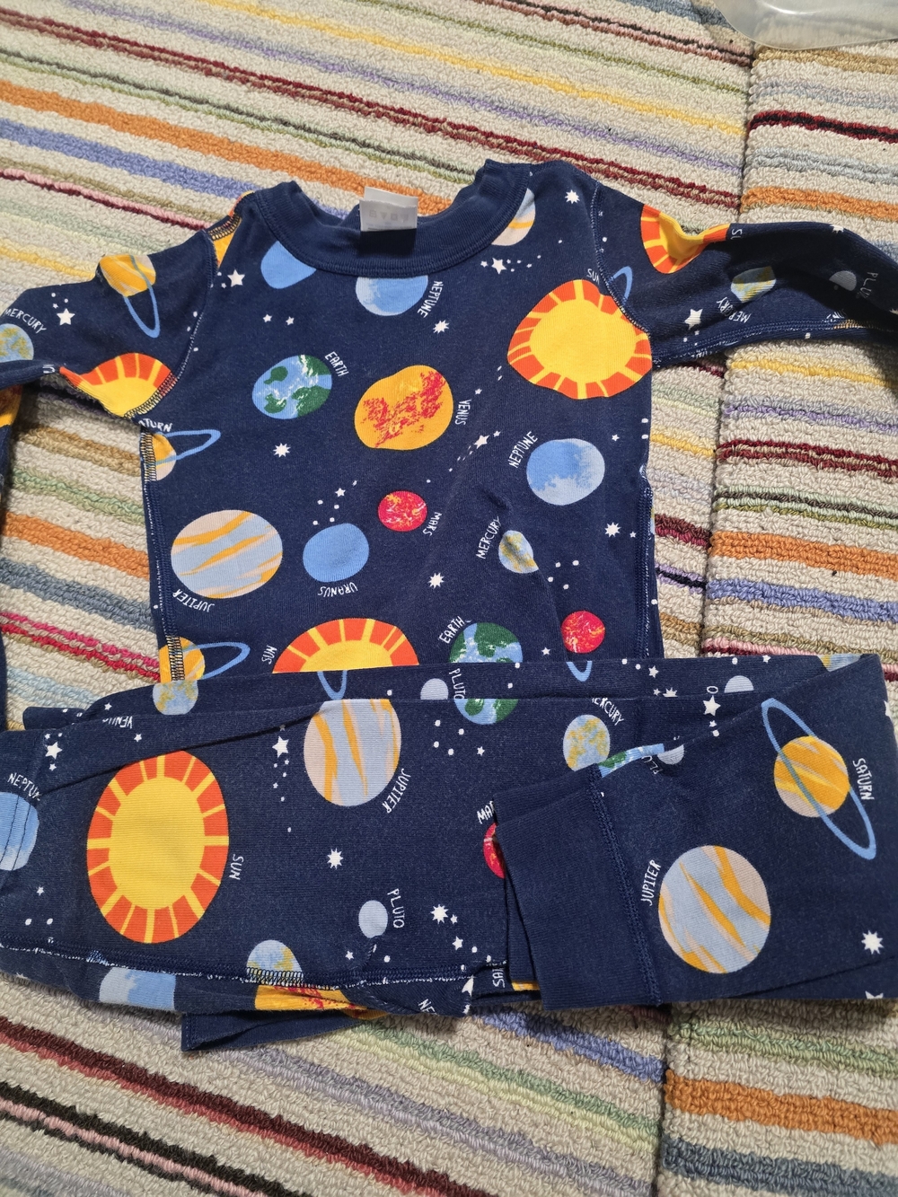 Hanna Andersson Long John Space Print Pajama Set